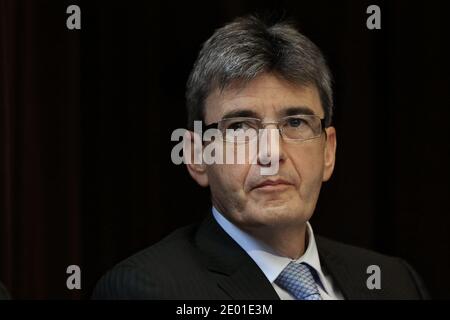 Vice-président de la Banque européenne d'investissement, Philippe de Fontaine vive participe à la Conférence parlementaire sur le grand plan d'investissement qui s'est tenue à la Maison de la Chimie à Paris, France, le 28 novembre 2013. Photo de Stephane Lemouton/ABACAPRESS.COM Banque D'Images