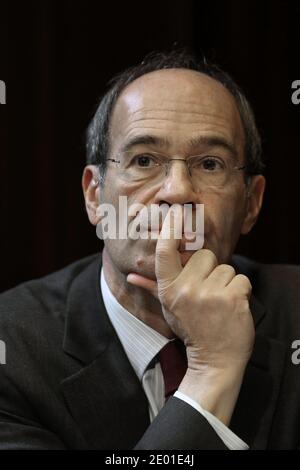 L'ancien ministre du Budget, Eric Woerth, participe à la Conférence parlementaire sur le grand plan d'investissement qui s'est tenue à la Maison de la Chimie à Paris, en France, le 28 novembre 2013. Photo de Stephane Lemouton/ABACAPRESS.COM Banque D'Images