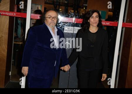 Jean-Michel Ribes et Bianca Li participant à la fête de la culture contre la haine au Théâtre du rond-point, à Paris, France, le 2 décembre 2013. Photo Jerome Domine/ABACAPRESS.COM Banque D'Images