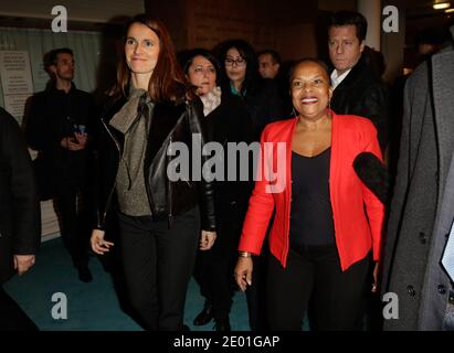 Aurelie Filippetti, Christiane Taubira et Yamina Benguigui assistaient à la fête de la culture contre la haine au Théâtre du rond-point, à Paris, en France, le 2 décembre 2013. Photo Jerome Domine/ABACAPRESS.COM Banque D'Images