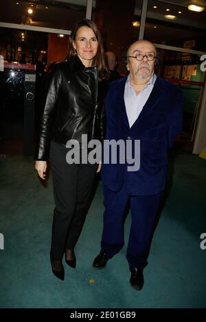 Aurelie Filippetti et Jean-Michel Ribes assistent à la fête de la culture contre la haine au Théâtre du rond-point, à Paris, France, le 2 décembre 2013. Photo Jerome Domine/ABACAPRESS.COM Banque D'Images