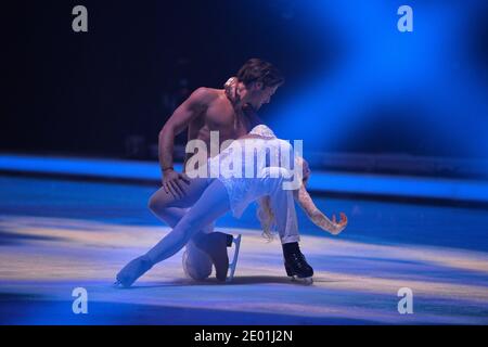 EXCLUSIF. Spectacle de glace 2013 - Deuxieme Prime. Florent Torres pendentif le deuxième premier diffus sur M6 a Paris, France, le 4 décembre 2013. Photo de Nicolas Gouhier//M6/ABACAPRESS.COM Banque D'Images