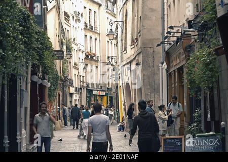 FRANCE / IIe-de-France / Paris / le Marais un quartier animé et branché de Paris Banque D'Images