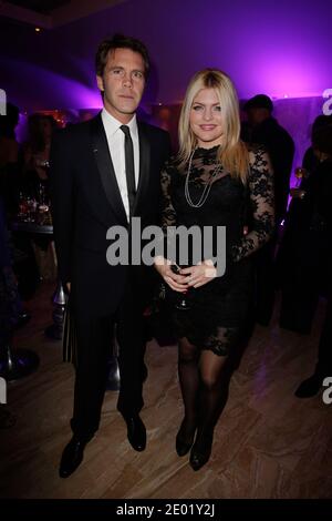 Le Prince Emmanuel-Philibert de Savoie et Celyne Durand assistent à la cérémonie des « meilleurs prix 2013 » qui s'est tenue à Salons Hoche, à Paris, en France, le 16 décembre 2013. Photo de Jerome Domine/ABACAPRESS.COM Banque D'Images