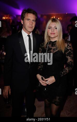 Le Prince Emmanuel-Philibert de Savoie et Celyne Durand assistent à la cérémonie des « meilleurs prix 2013 » qui s'est tenue à Salons Hoche, à Paris, en France, le 16 décembre 2013. Photo de Jerome Domine/ABACAPRESS.COM Banque D'Images