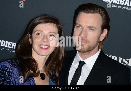 Ewan McGregor et Eve Mavrakis arrivent à la première du « August: Osage County » de Weinstein Company à Regal Cinemas L.A. Vivre à Los Angeles, CA, Etats-Unis le 16 décembre 2013. Photo de Lionel Hahn/ABACAPRESS.COM Banque D'Images