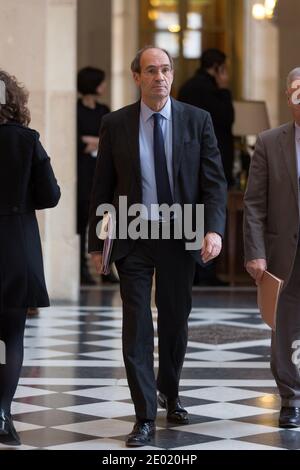 L'ancien ministre du budget, Eric Woerth, a photographié après l'heure des questions à l'Assemblée nationale à Paris, en France, le 18 décembre 2013. Photo de Romain BoE/ABACAPRESS.COM Banque D'Images