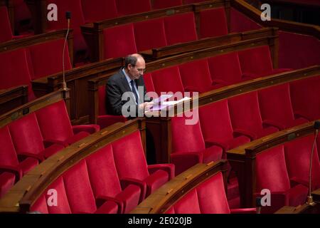 L'ancien ministre du budget, Eric Woerth, a photographié juste avant l'heure des questions à l'Assemblée nationale à Paris, en France, le 18 décembre 2013. Photo de Romain BoE/ABACAPRESS.COM Banque D'Images