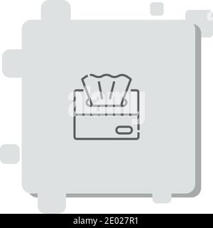 papier de soie icône vecteur illustration moderne simple vecteur Illustration de Vecteur