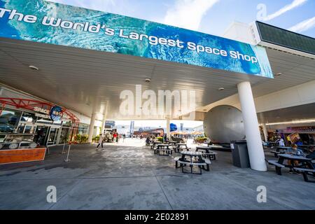 Merritt Island, FL, États-Unis - 26 décembre 2020 : complexe d'accueil du centre spatial Kennedy Merritt Island, Floride Banque D'Images