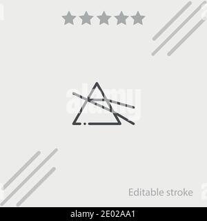 icône de vecteur prisme illustration moderne de vecteur simple Illustration de Vecteur