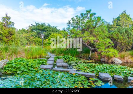 Jardins Miyazu à Nelson, Nouvelle-Zélande Banque D'Images