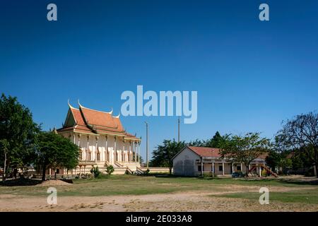 Pagode Wat Svay Andet de Lakhon Khol Dance UNESCO intangible Site du patrimoine culturel dans la province de Kandal près de Phnom Penh Cambodge Banque D'Images