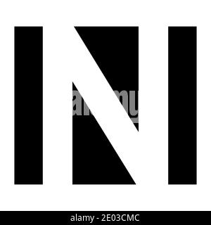 Simple élégant logo lettre N Vector Premium logo lettre n, graphique symbole alphabétique entreprise identité d'entreprise Illustration de Vecteur