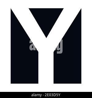Simple élégant logo lettre y Vector Premium logo lettre y graphique symbole alphabétique entreprise identité d'entreprise Illustration de Vecteur