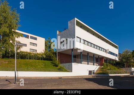 Musée Weissenhof à la colonie Weissenhof à Stuttgart, Allemagne Banque D'Images