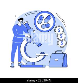 Illustration du vecteur du concept abstrait commercial pharmacologique. Illustration de Vecteur