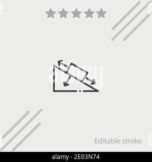 icône de vecteur hypotense illustration moderne de vecteur simple Illustration de Vecteur