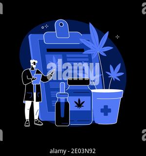 Cannabis médical résumé concept illustration vectorielle. Illustration de Vecteur