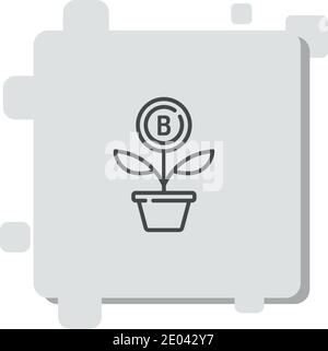 icône de vecteur de crypto-monnaie illustration moderne de vecteur simple Illustration de Vecteur