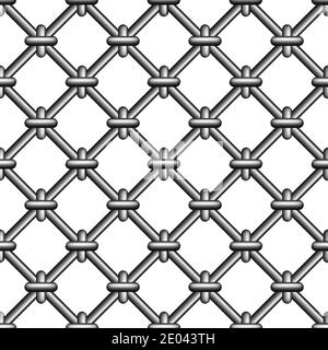 Seamless texture metal mesh steel fence. Vector illustration. EPS 10. No  transparency. No gradients. Raw materials are easy to e Stock Vector Image  & Art - Alamy