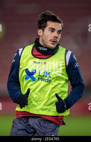 29 décembre 2020 ; Stade Bet365, Stoke, Staffordshire, Angleterre ; championnat de football de la Ligue anglaise, Stoke City versus Nottingham Forest ; Yuri Ribeiro de Nottingham Forest pendant l'échauffement Banque D'Images