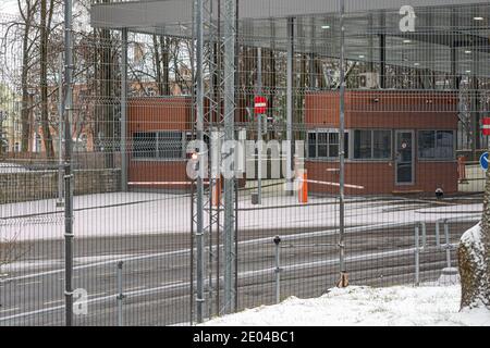 Narva, Estonie. 23 décembre 2020 territoire douanier estonien. Photo de haute qualité Banque D'Images