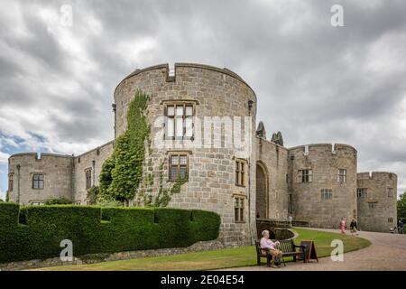 Le château de Chirk est un château classé de catégorie I sur la frontière gallois anglaise à Chirk près de Wrexham dans le nord du pays de Galles. Banque D'Images