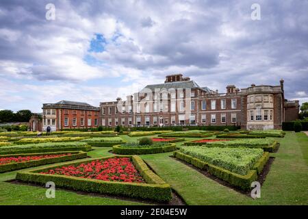 Wimpole Hall, une maison de campagne située dans le domaine de Wimpole, Cambridgeshire, Angleterre. Banque D'Images