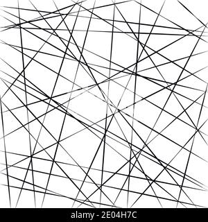 Motif géométrique abstrait, lignes de bandes aléatoires, arrière-plan vectoriel croisant des lignes de bandes diagonales selon un angle différent Illustration de Vecteur