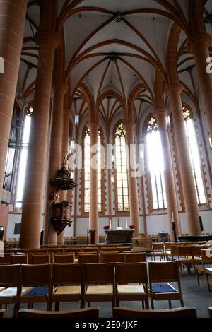 evangelische Heiliggeistkirche aus dem 15. Jahrhundert, Heidelberg, Bade-Wurtemberg, Allemagne Banque D'Images