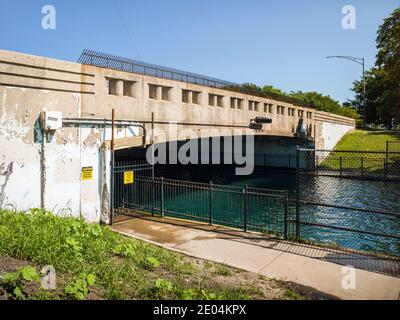 Pont Diversey Harbour Banque D'Images