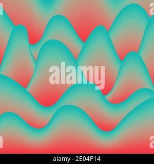 résumé fond vagues gradient hallucination, vecteur fond publicité, abstrait couleur vagues Illustration de Vecteur