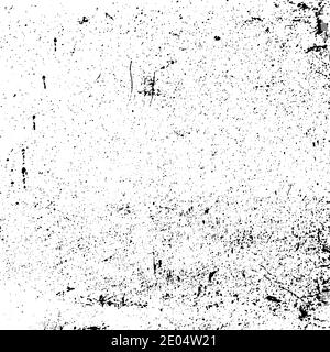 Texture de grunge transparente taches noires, bruit, fond de grunge vectoriel pour créer un effet rétro vintage Illustration de Vecteur