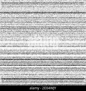 Bruit texture sans couture bande de bruit horizontale signal vidéo, vecteur monochrome erreur de texture 404 effet de grunge abstrait Illustration de Vecteur