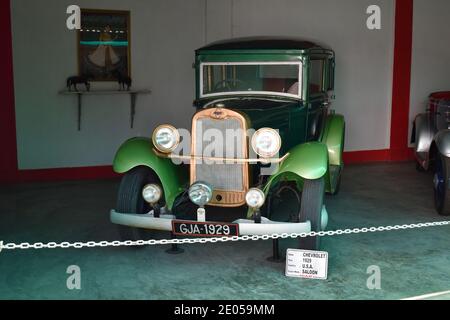 16 novembre 2020, Auto World Vintage car Museum. Ahmedabad, Gujarat, Inde. CHEVROLET, ANNÉE 1929, É.-U., TRICORPS Banque D'Images