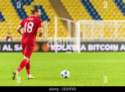 Istanbul, Turquie – 15 novembre 2020. Le défenseur de l'équipe nationale de football de Turquie, Caner Erkin, lors du match de l'UEFA Nations League Turquie contre Russie (3-2) en si Banque D'Images