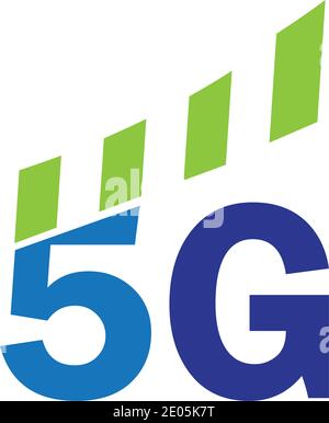 5g logo signe vecteur modèle technologie Vector icône réseau signe 5G Illustration de Vecteur
