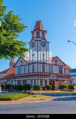 ROTORUA, NOUVELLE-ZÉLANDE, 11 FÉVRIER 2020 : centre d'accueil de Rotorua en Nouvelle-Zélande Banque D'Images