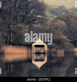 Rydal eau ancienne boathouse Banque D'Images