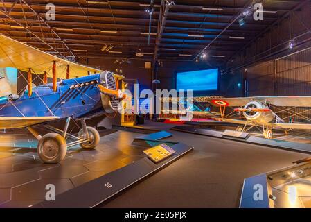 BLENHEIM, NOUVELLE-ZÉLANDE, 4 FÉVRIER 2020 : Halberstadt D. IV au Centre du patrimoine de l'aviation d'Omaka à Blenheim, Nouvelle-Zélande Banque D'Images