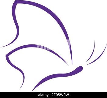 Papillon Beauté conception icône vecteur Illustration de Vecteur