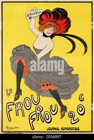 Le Frou Frou, revue humoristique, affiche de Leonetto Cappiello, 1899. Banque D'Images