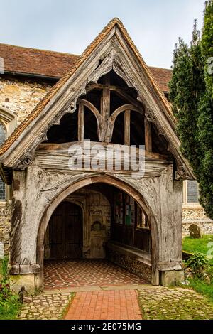 Église Saint-Pierre et Saint-Paul, rue Church, Shoreham, Kent Banque D'Images