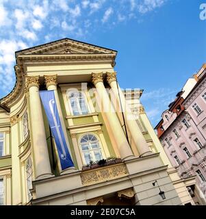 Le théâtre Estates de Stavovske divadlo est un théâtre historique de Prague, en République tchèque. Première Don Giovanni de Mozart Banque D'Images