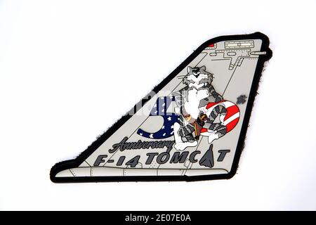 F-14 Tomcat - 50ème anniversaire PVC Tail Patch Banque D'Images