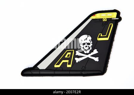 F-14 Tomcat - VF-84 patch en PVC Jolly Rogers Banque D'Images