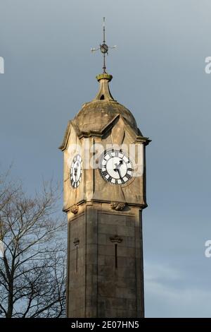 Bridge Clock Tower, Customs Roundabout, Stirling, Écosse, Royaume-Uni Banque D'Images