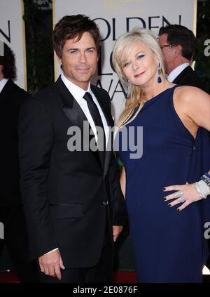 Rob Lowe et sa femme Sheryl arrivent pour la 69e cérémonie annuelle des Golden Globe Awards, qui s'est tenue à l'hôtel Beverly Hilton de Los Angeles, CA, Etats-Unis, le 15 janvier 2012. Photo de Lionel Hahn/ABACAPRESS.COM Banque D'Images