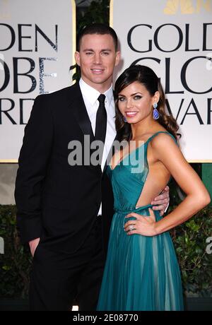 Channing Tatum et Jenna Dewan-Tatum arrivent pour la 69e cérémonie annuelle des Golden Globe Awards, qui s'est tenue à l'hôtel Beverly Hilton de Los Angeles, CA, États-Unis, le 15 janvier 2012. Photo de Lionel Hahn/ABACAPRESS.COM Banque D'Images